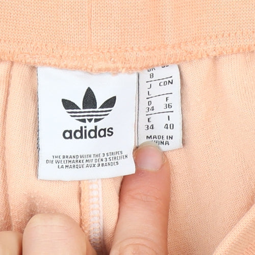 adidas Women's Peach Velour Jogger Trousers Size 8