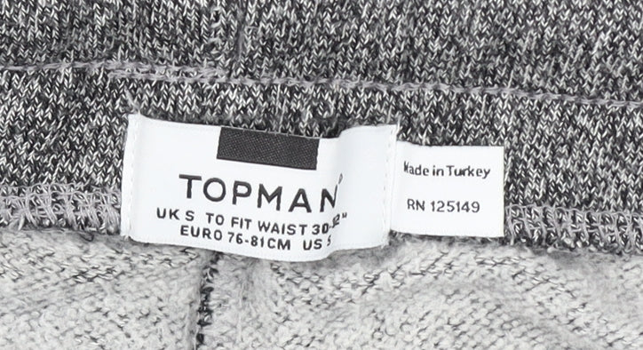 Topman Men's Grey Jogger Sweatpants Size S Regular Fit Activewear