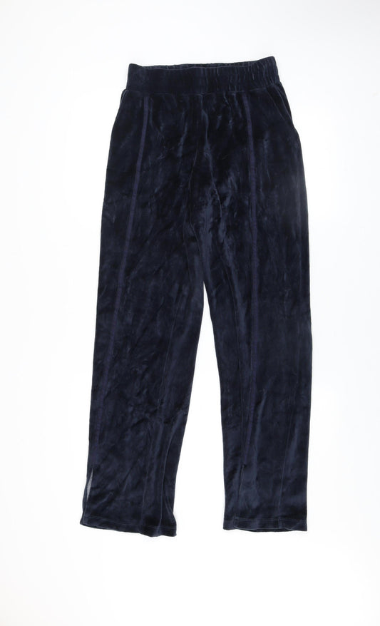 Desigual Women’s Blue Velvet Jogger Trousers Size M