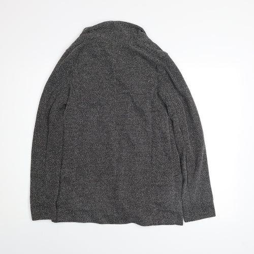 New Look Women's Grey Herringbone Blazer Jacket Size 8