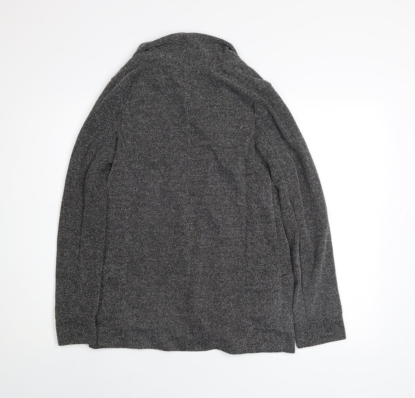 New Look Women's Grey Herringbone Blazer Jacket Size 8