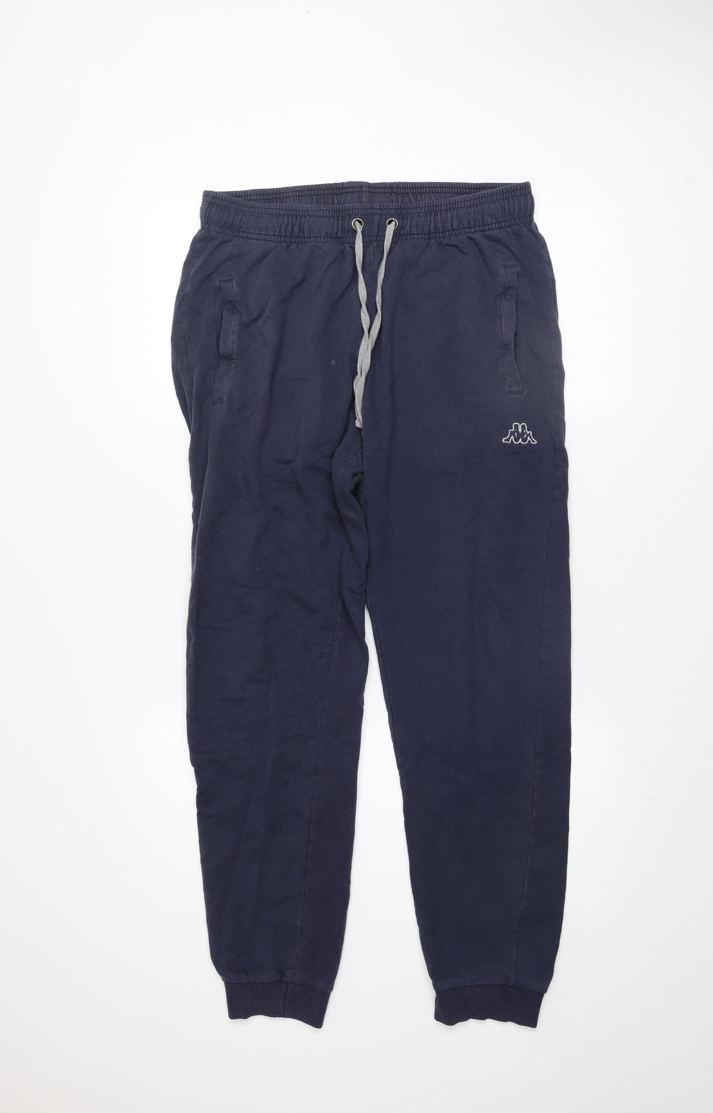 Kappa Men's Blue XL Jogger Trousers Cotton Drawstring Waist