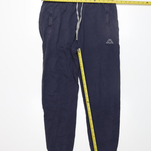 Kappa Men's Blue XL Jogger Trousers Cotton Drawstring Waist