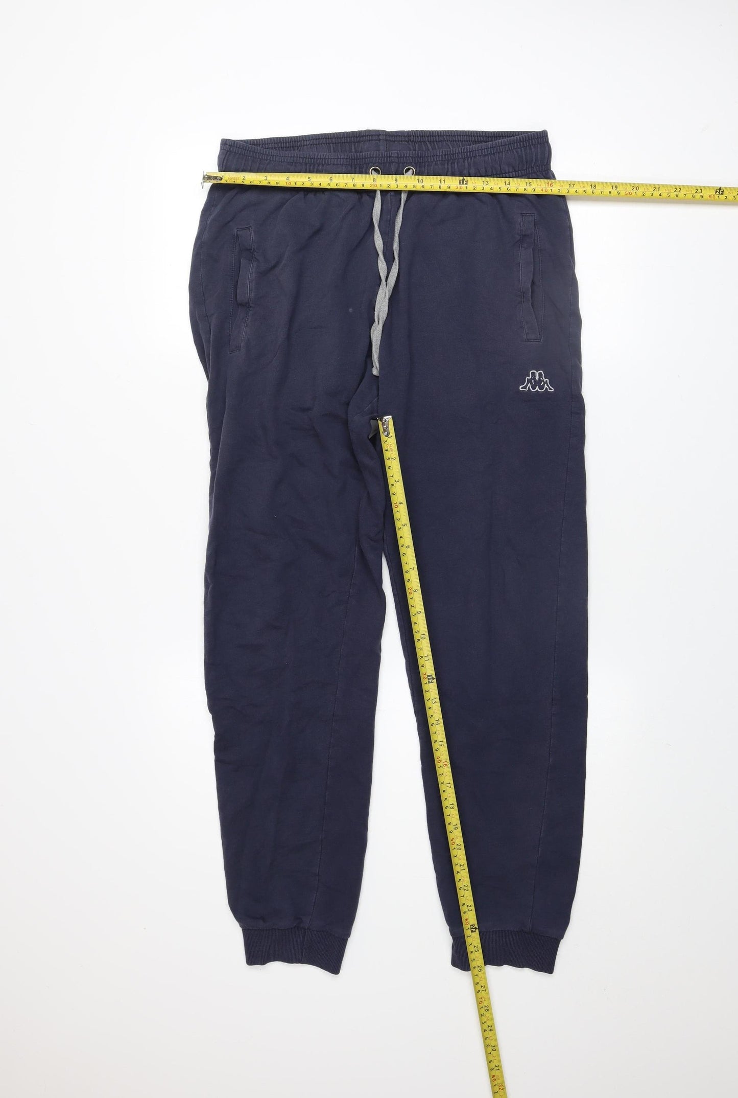 Kappa Men's Blue XL Jogger Trousers Cotton Drawstring Waist