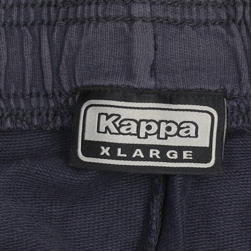 Kappa Men's Blue XL Jogger Trousers Cotton Drawstring Waist