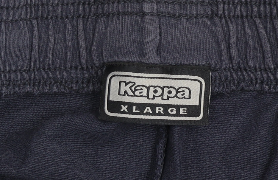 Kappa Men's Blue XL Jogger Trousers Cotton Drawstring Waist