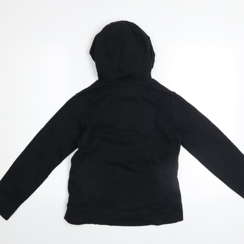 Nike Girls Black Pullover Hoodie Fleece Logo Sweatshirt Size 146