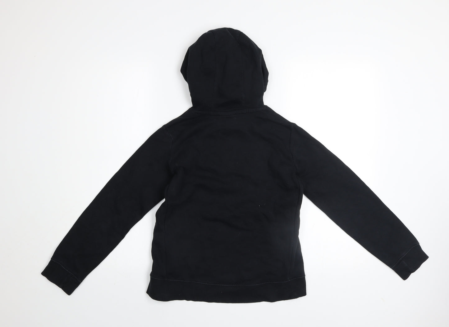 Nike Girls Black Pullover Hoodie Fleece Logo Sweatshirt Size 146