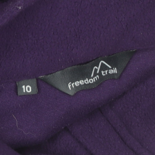 Freedom Trail Women's Purple Full Zip Fleece Jacket Size 10