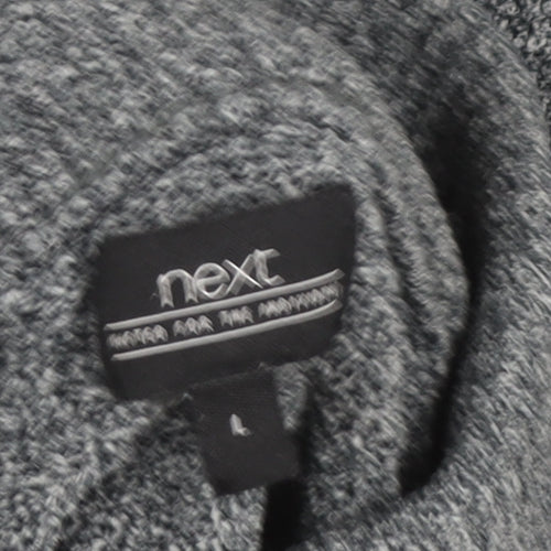 Next Men’s Grey 1/4 Zip Knit Sweatshirt Jumper Size L