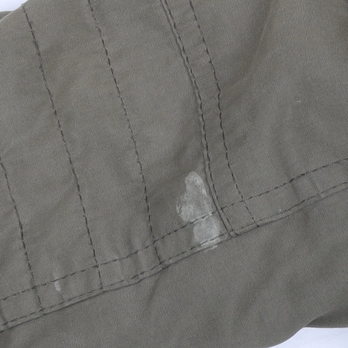 Young Dimension Girls Green Faux Fur Hooded Parka Coat 5-6 Years