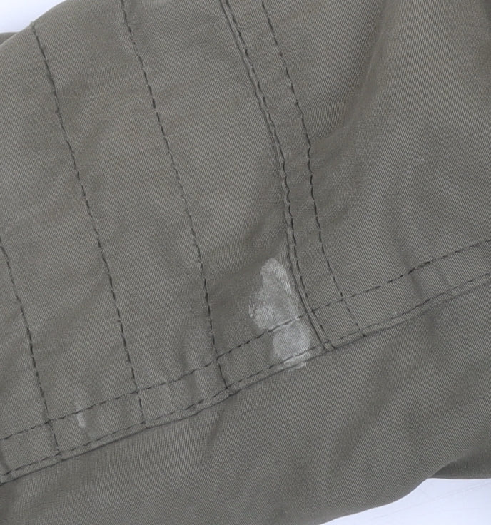 Young Dimension Girls Green Faux Fur Hooded Parka Coat 5-6 Years