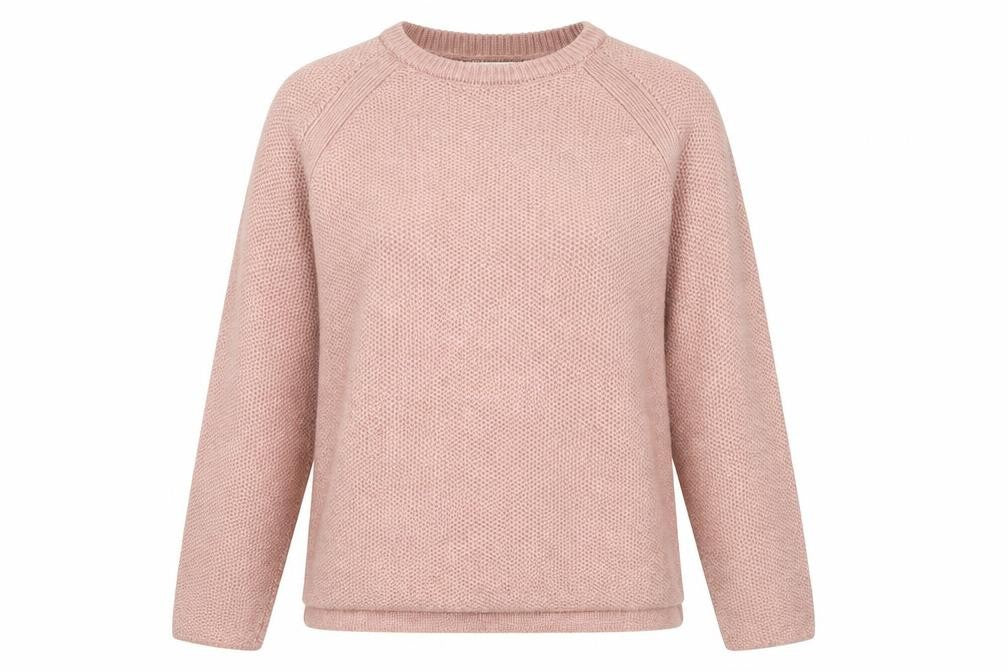 Front view of River Island Women's Pink Acrylic Knit Jumper, size M