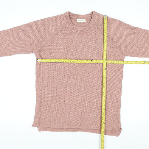 River Island Women's Pink Acrylic Knit Jumper Size M