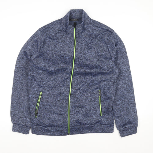 Slimwares Men's Blue Full Zip Polyester Fleece Jacket Size S