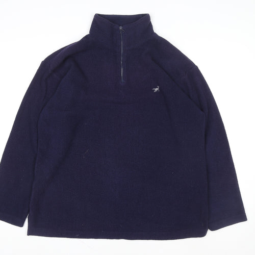 Scorpion Men's Blue Fleece 1/2 Zip Pullover Sweatshirt M