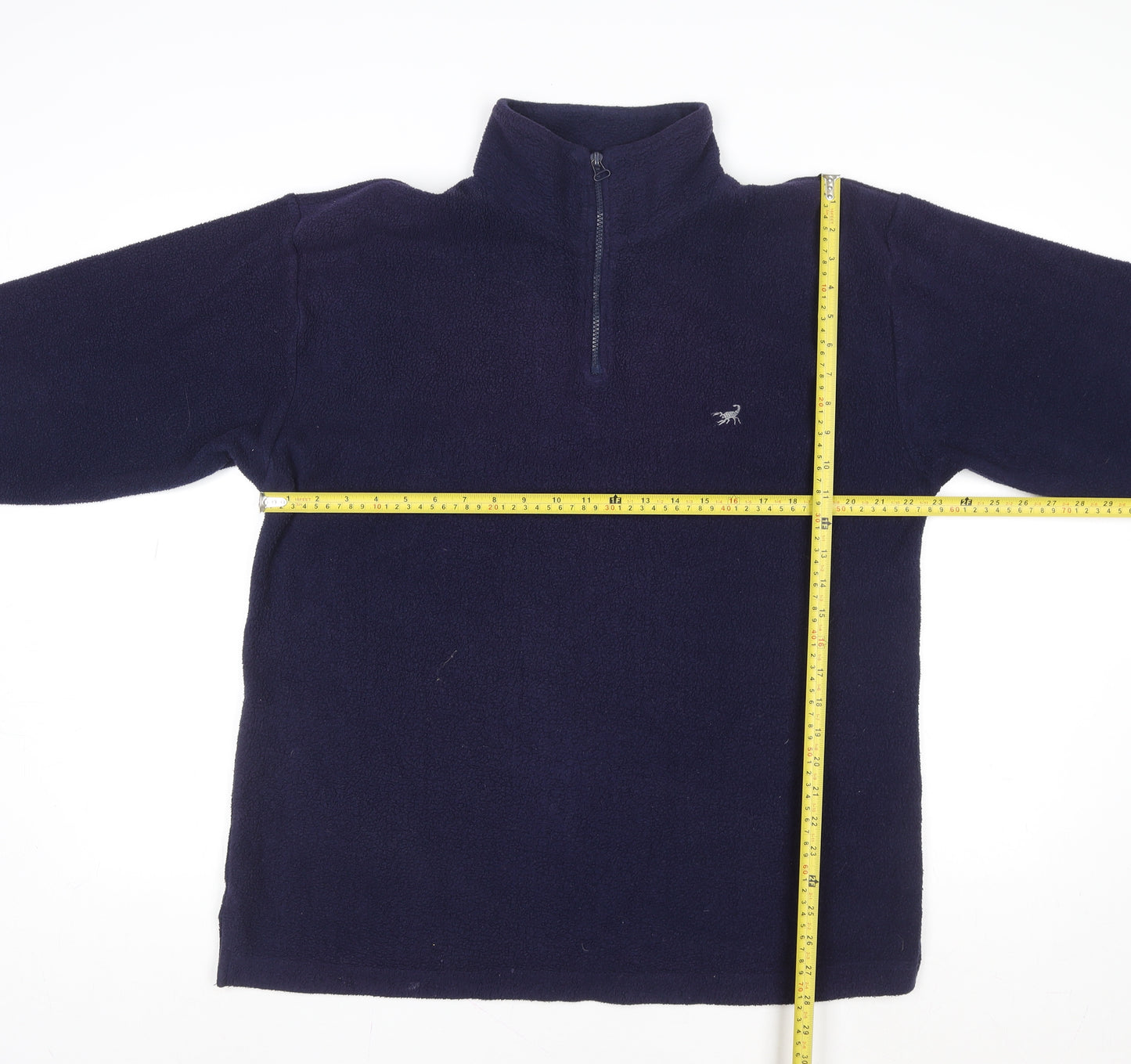 Scorpion Men's Blue Fleece 1/2 Zip Pullover Sweatshirt M