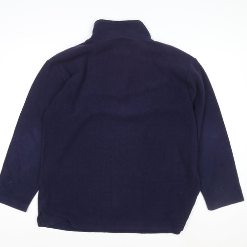 Scorpion Men's Blue Fleece 1/2 Zip Pullover Sweatshirt M