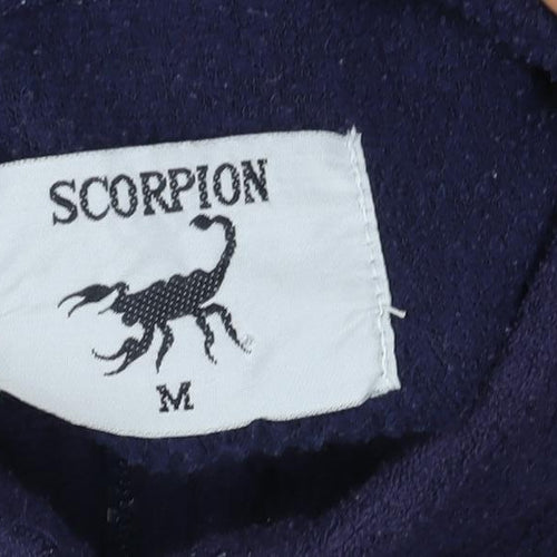 Scorpion Men's Blue Fleece 1/2 Zip Pullover Sweatshirt M