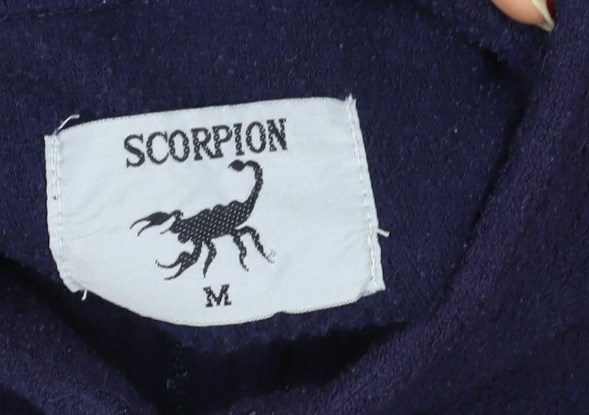 Scorpion Men's Blue Fleece 1/2 Zip Pullover Sweatshirt M