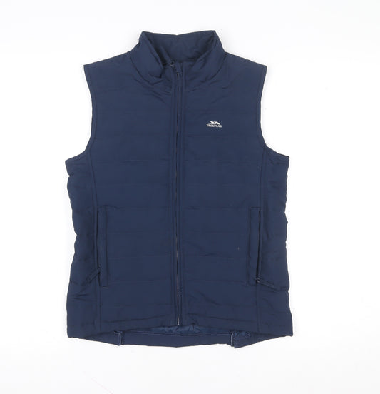 Trespass Boys Blue Puffer Waistcoat 11-12 Years Quilted Sleeveless Gilet