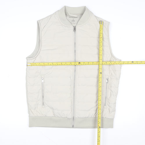 Marks and Spencer Women Beige L Shower Resistant Puffer Waistcoat