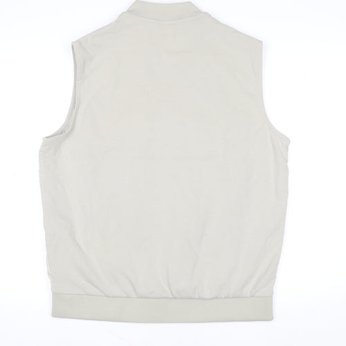 Marks and Spencer Women Beige L Shower Resistant Puffer Waistcoat