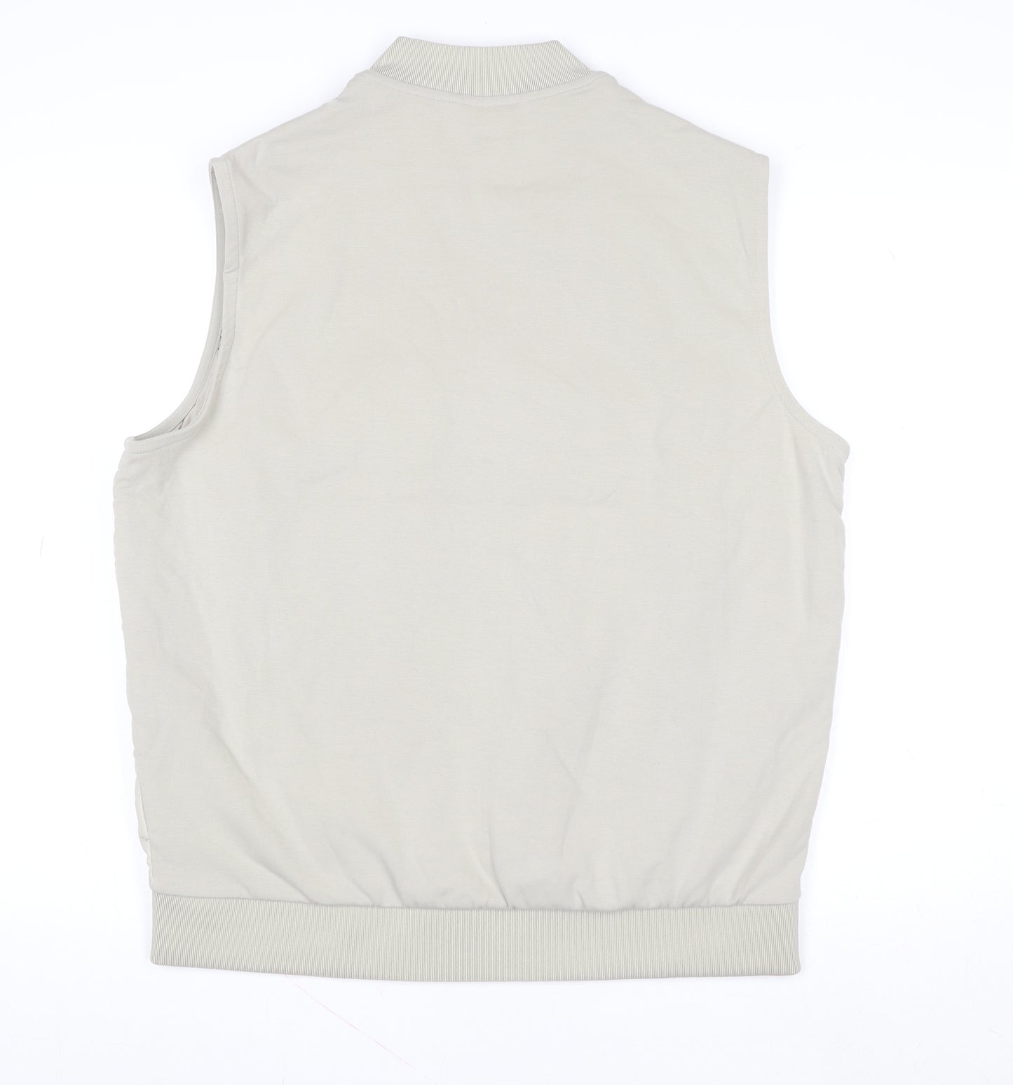 Marks and Spencer Women Beige L Shower Resistant Puffer Waistcoat