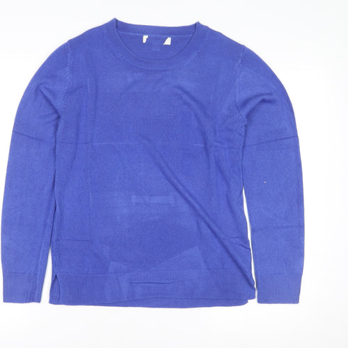 Marks and Spencer Womens Blue Pullover Sweater Size 10 Cotton Blend