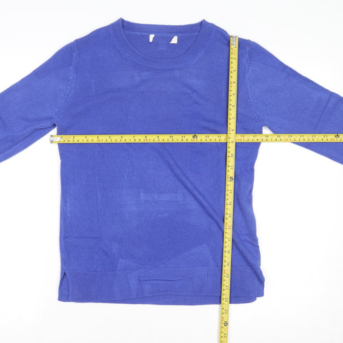 Marks and Spencer Womens Blue Pullover Sweater Size 10 Cotton Blend