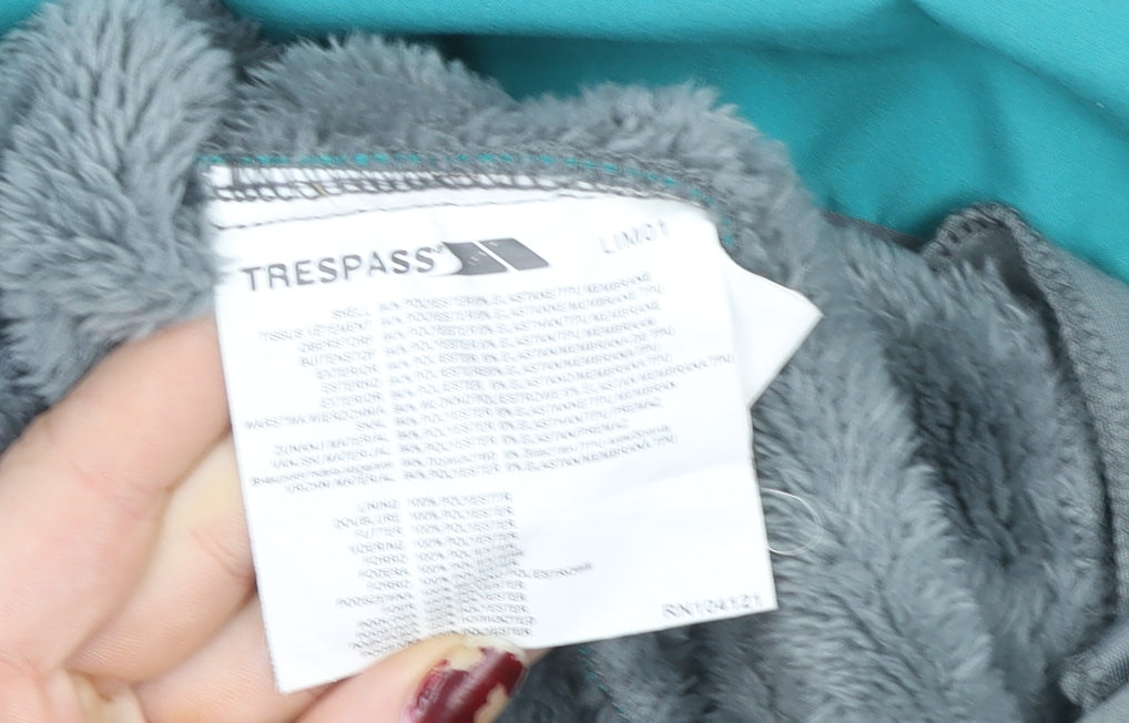 Trespass Women’s Teal Softshell Hooded Jacket Size XL UK 16 Waterproof