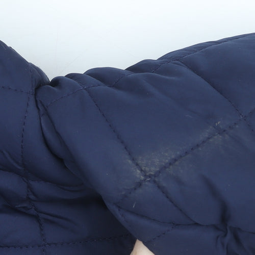 Primark Blue Quilted Hooded Snowsuit 3-6 Months Unisex Baby Winter Wear