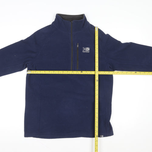 Karrimor Men's Blue Fleece 1/4 Zip Pullover Sweatshirt Size S
