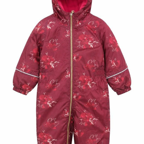 Regatta Unisex Baby Red Floral Hooded Waterproof Coverall 18-24 Months
