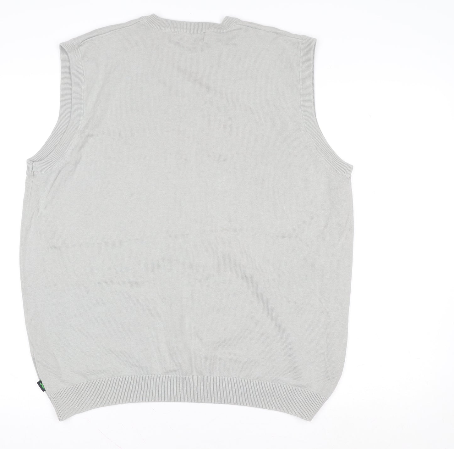 Marks and Spencer Blue Harbour Golf Mens Grey Cotton Waistcoat XL