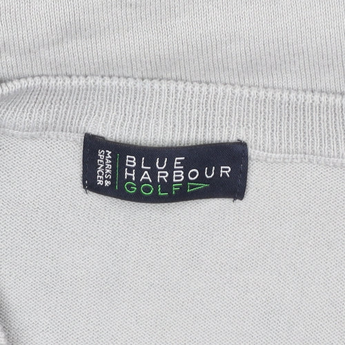 Marks and Spencer Blue Harbour Golf Mens Grey Cotton Waistcoat XL