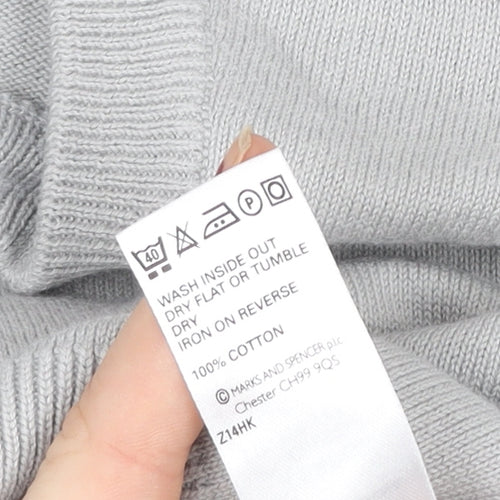 Marks and Spencer Blue Harbour Golf Mens Grey Cotton Waistcoat XL