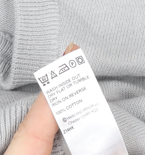 Marks and Spencer Blue Harbour Golf Mens Grey Cotton Waistcoat XL