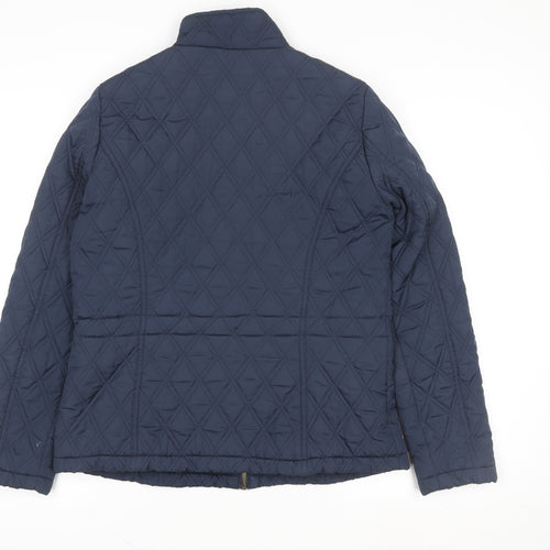 George Women’s Blue Quilted Mid-Length Jacket UK 12