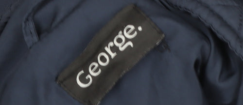 George Women’s Blue Quilted Mid-Length Jacket UK 12