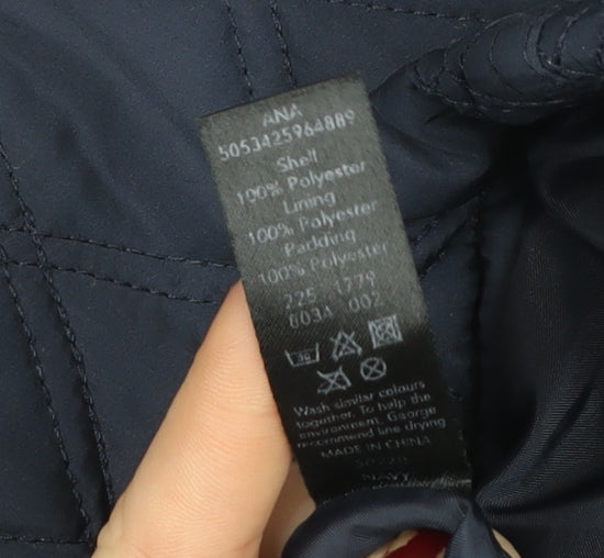 George Women’s Blue Quilted Mid-Length Jacket UK 12