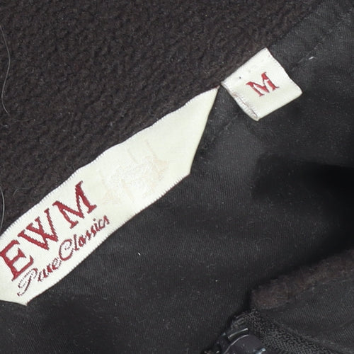 EWM Men's Brown Full Zip Fleece Lined Bodywarmer Waistcoat M