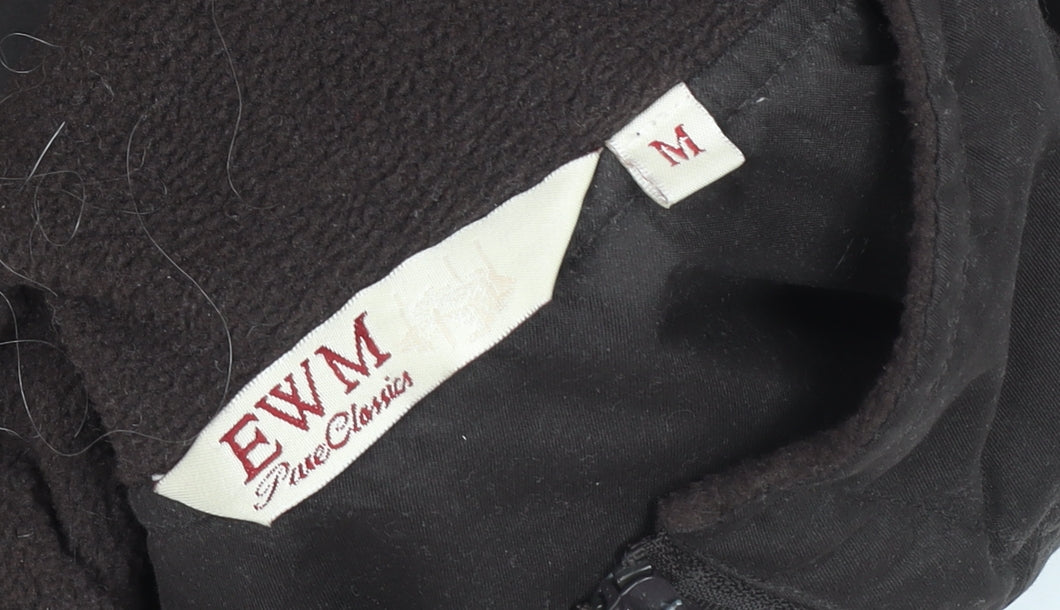 EWM Men's Brown Full Zip Fleece Lined Bodywarmer Waistcoat M