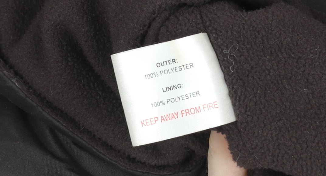 EWM Men's Brown Full Zip Fleece Lined Bodywarmer Waistcoat M