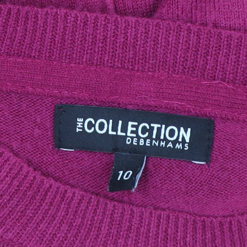 Debenhams The Collection Women’s Pink Acrylic Pullover Sweater Size 10