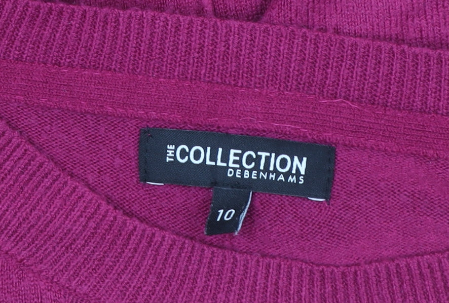 Debenhams The Collection Women’s Pink Acrylic Pullover Sweater Size 10