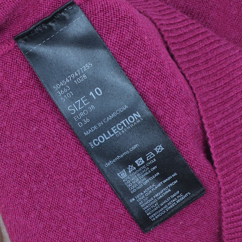 Debenhams The Collection Women’s Pink Acrylic Pullover Sweater Size 10