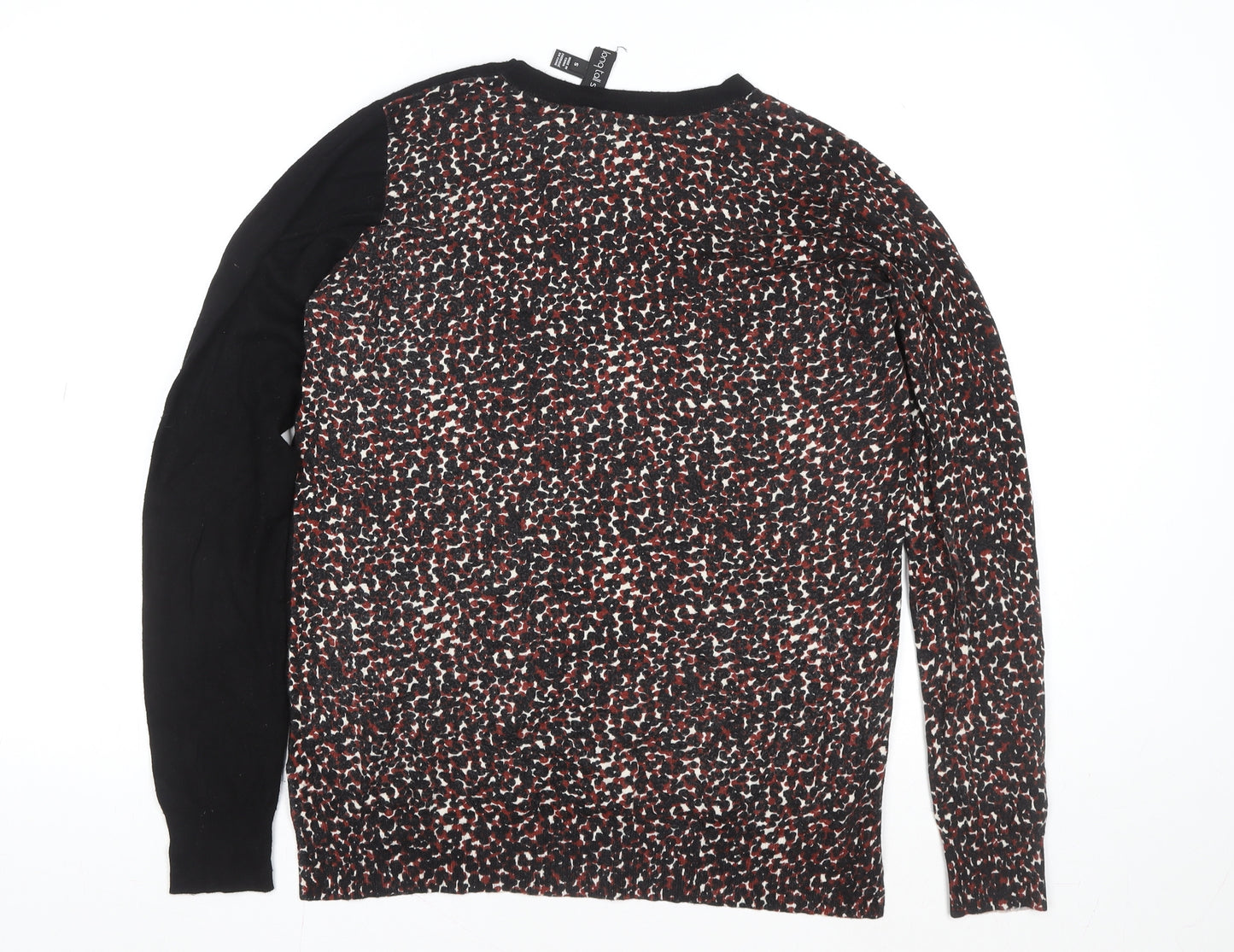 Long Tall Sally Women's Multicoloured Animal Print Knit Blouse Size S Tall