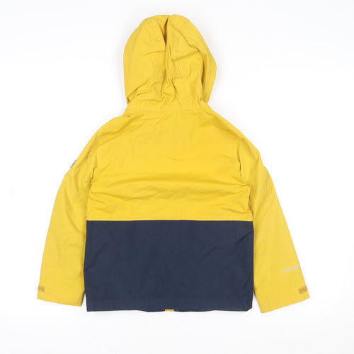Regatta Boys Yellow Waterproof Hooded Rain Coat 5-6 Years