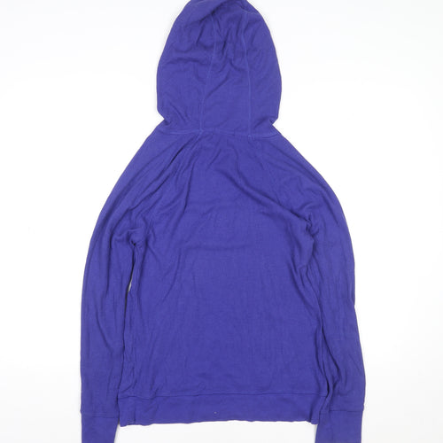 GAP Women's Blue Pullover Hoodie Medium Cotton Blend Casual